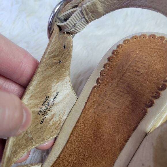 Pikolinos Wedge Sandals Crema Slingback 6.5/7 - Picture 7 of 10